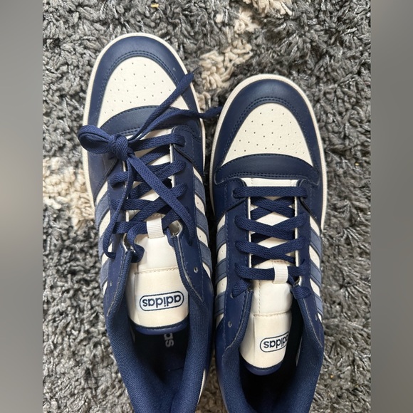 Adidas Navy and Cream Sneakers - Picture 2 of 3